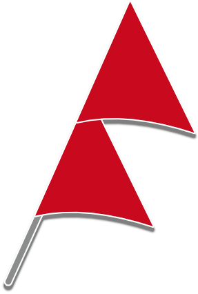 Double Red beach flag