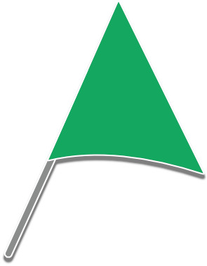 Green beach flag