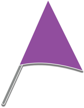 Purple beach flag