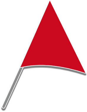 Red beach flag